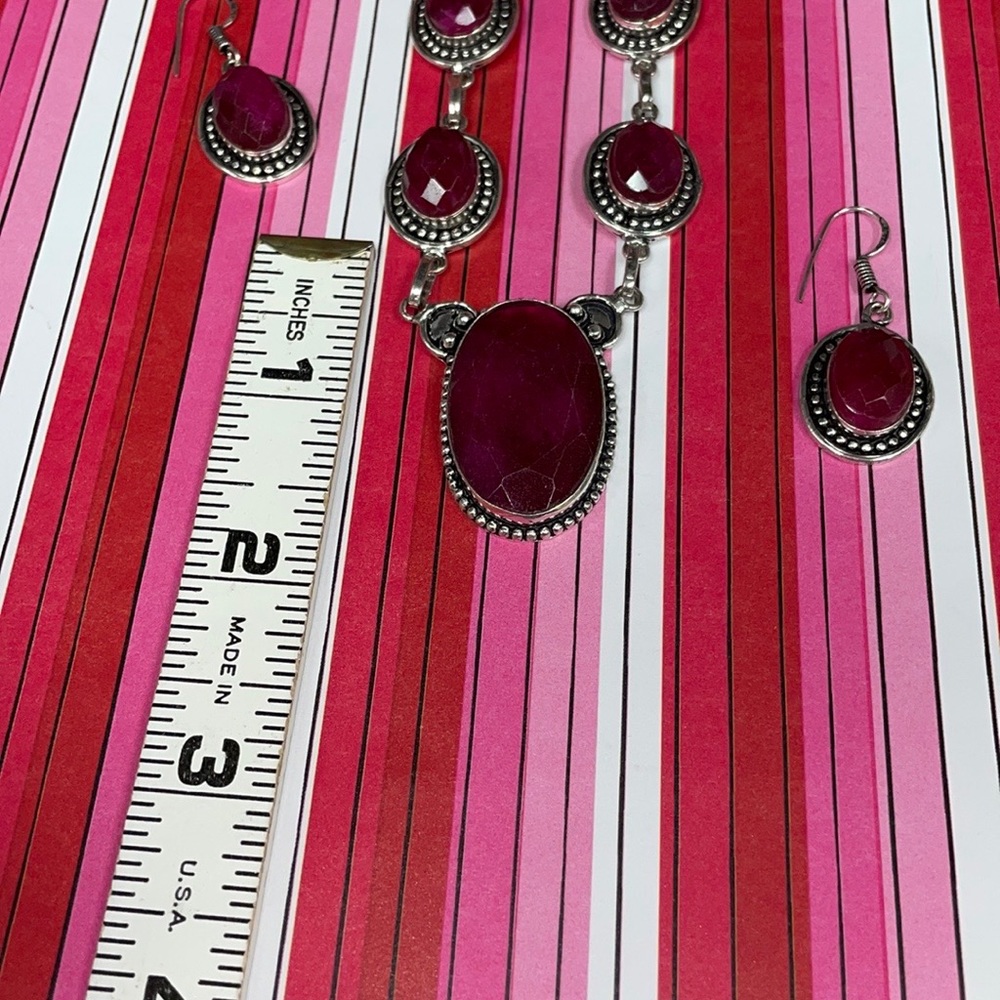 Ruby Necklace Set - image 6